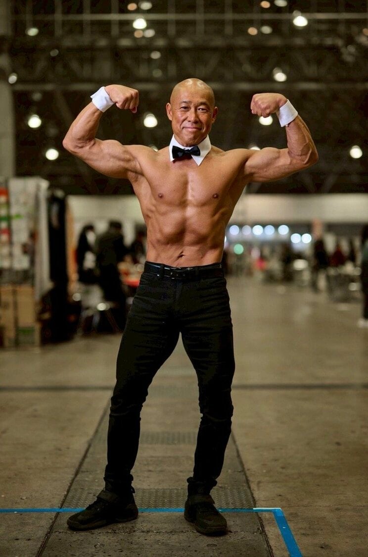 屈強な肉体に優しい心を持ち合わせる白石さん（撮影／TAMAKI YUKIHIRO）