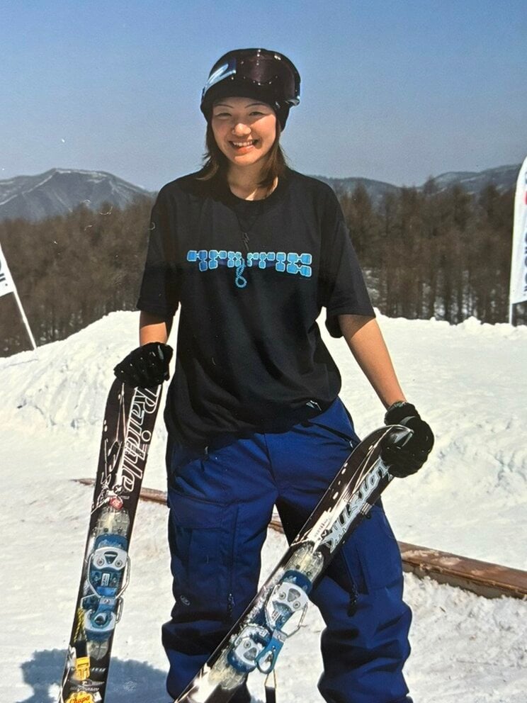 プロスキーボーダーとして活躍していた内田智子さん(写真／本人提供、以下同)