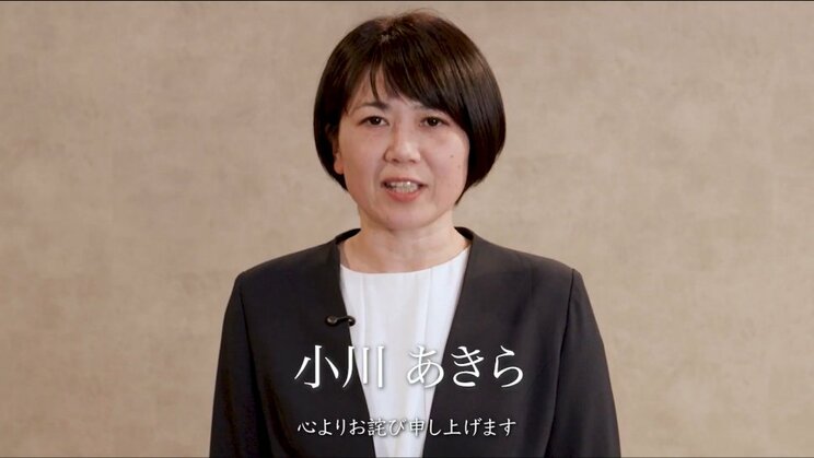 12月17日、小川晶・前前橋市長が記者会見前にSNSにアップした、出直し市長選立候補表明の動画