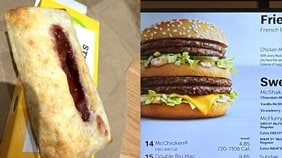 【肉6枚】「パティの暴力」日本にわずか3店舗の“米軍マクドナルド”…巨大バーガーや米国パイに驚き「お値段も米国仕様すぎる」