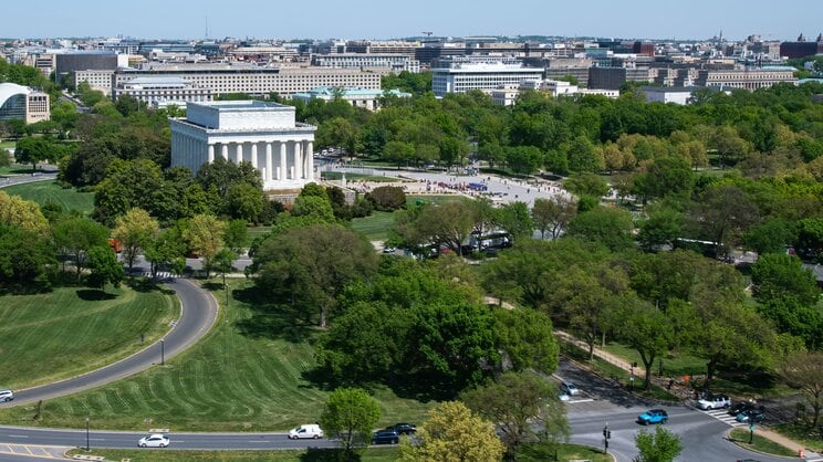 ワシントンD.C.にあるリンカーン記念塔 写真／Shutterstock