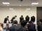 北越高校の会見にて（撮影／集英社オンライン）　