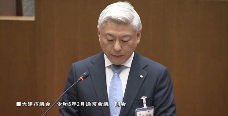 佐藤市長（大津市議会YouTubeより）