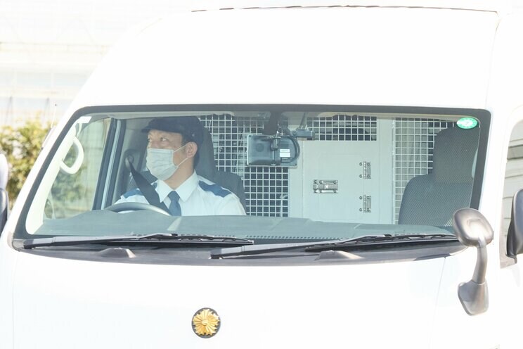 中の様子が一切わからないようになっている（撮影／村上庄吾）