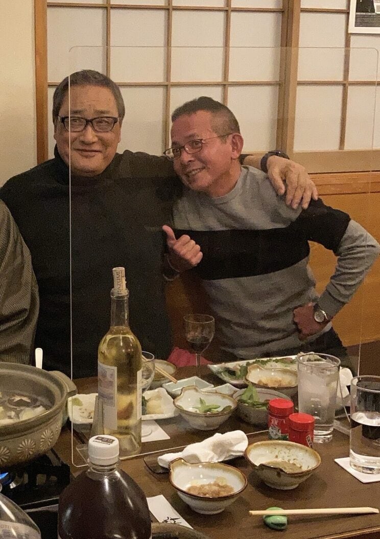 北の富士さん御用達の『梁山泊』にて。（写真提供／藤井康生）