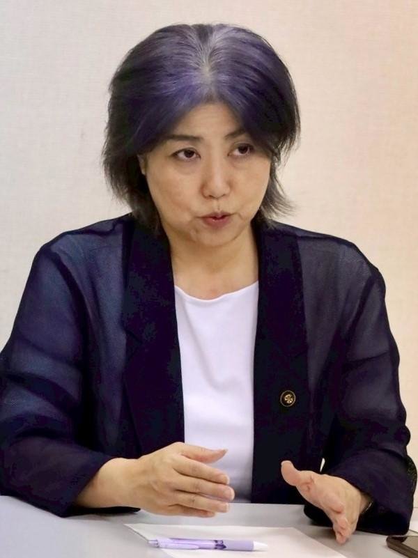 8月13日、集英社オンラインのインタビューで話す田久保眞紀市長　撮影／集英社オンライン