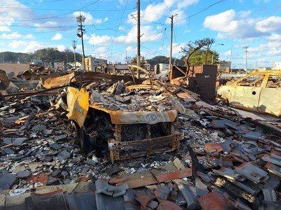 2024年1月1日に起きた能登半島地震（写真／集英社オンライン編集部）