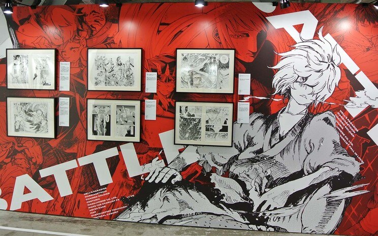 数々のバトルシーンを集めた「ジャンプ＋バトルウォール」　©少年ジャンプ＋10周年/集英社