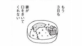 【漫画】「気づいたら妻が3日も口をきいてくれない。弁当もごはんもつくってくれるのに」発行部数20万部突破『妻が口をきいてくれません』