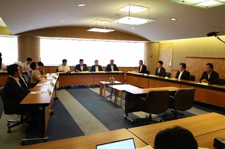 8月6日午後1時30分ごろ、百条委員会の第５回会合の様子（撮影／集英社オンライン）