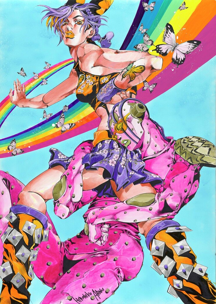 荒木飛呂彦『ジョジョの奇妙な冒険』©Hirohiko Araki & LUCKY LAND COMMUNICATIONS/ Shueisha