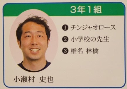 PTA広報誌に掲載された小瀬村容疑者の写真