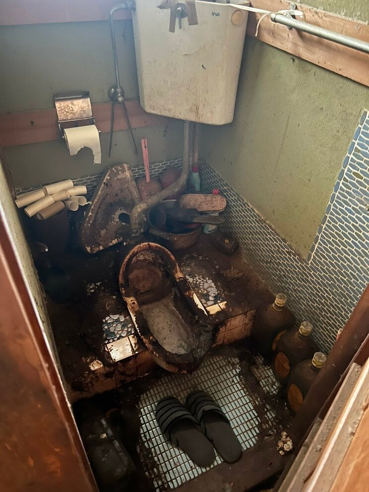 トイレはとんでもない惨事に