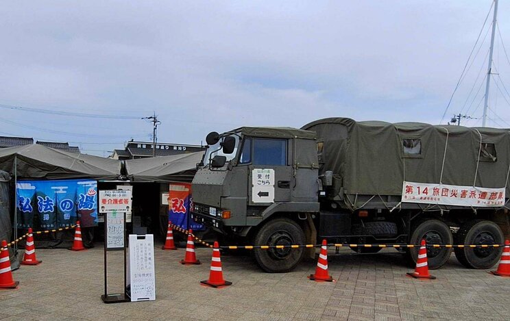 マリンタウン駐車場内にて