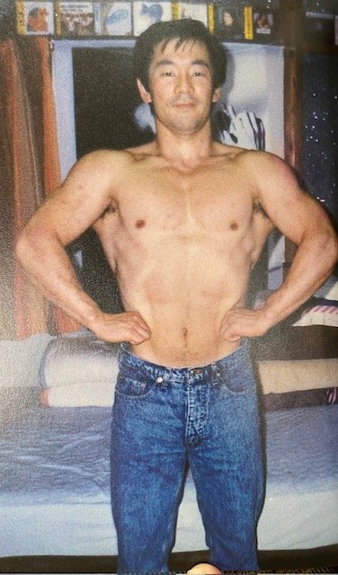 まだほっそりしていたトレーニング開始時の合戸孝二さん(写真／本人提供)