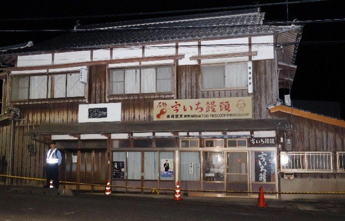 現場の製菓店（写真／共同通信社）