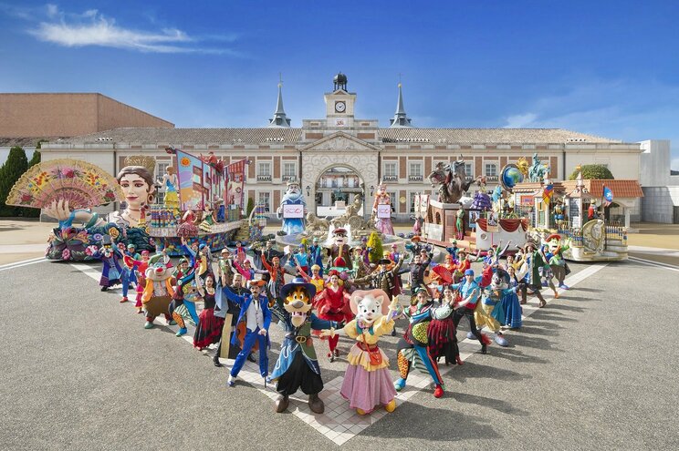 志摩スペイン村で開催されるパレードの出演者の集合図