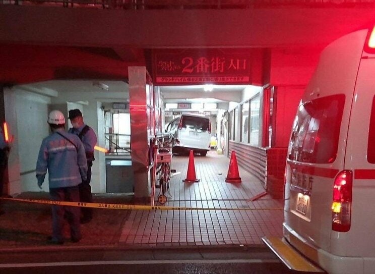 昨年５月の事件現場