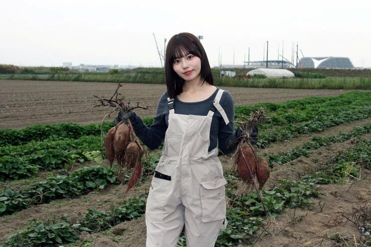 「さつまいも農家タレント」の上西萌々（撮影／千駄木雄大）