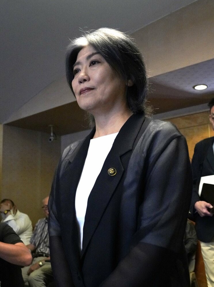 8月13日、伊東市議会百条委員会に証人として出頭した田久保眞紀市長（撮影／集英社オンライン）