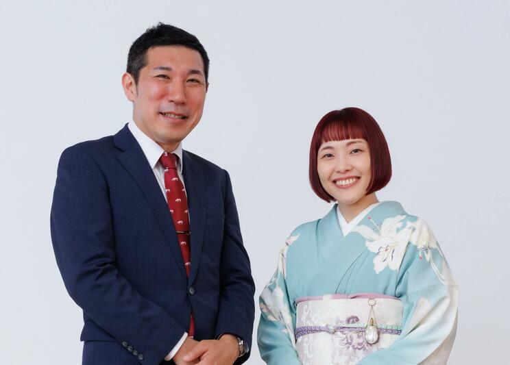 藤本悌志（左）、千早茜（右）