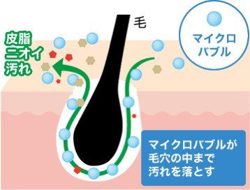 ミラバスの洗浄力の仕組み（画像提供／株式会社サイエンス）