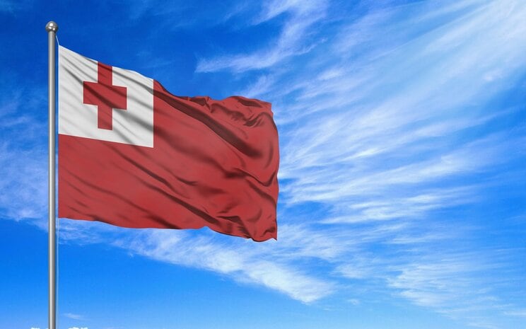 トンガの国旗（写真／Shutterstock）