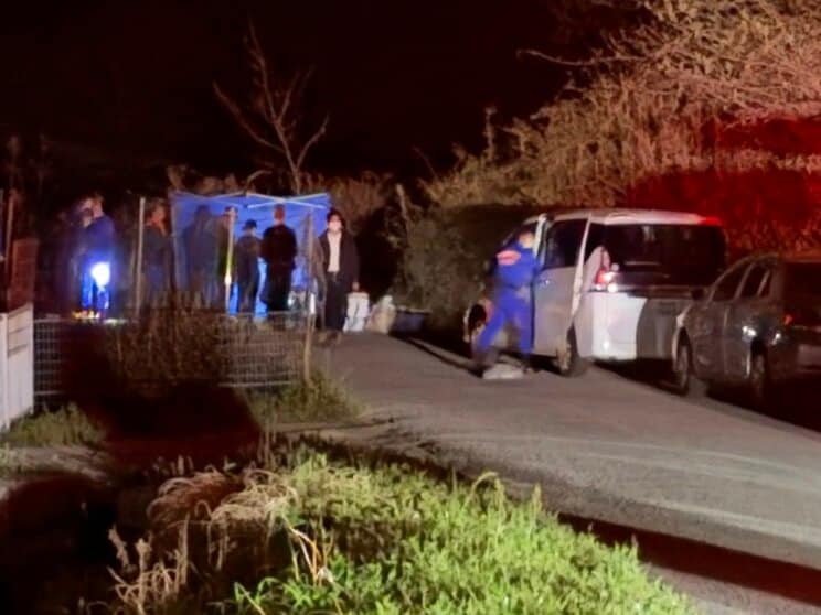 
4月13日、遺体が見つかった山道（撮影／集英社オンライン）
