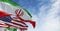 イランとアメリカの国旗（写真／shutterstock）