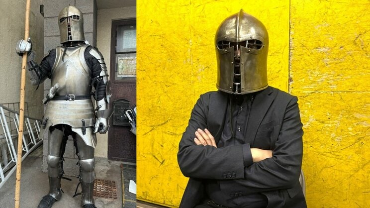 普段は工業系研究員をしているMさん。鎧は高いものになると100万円超するそうだ