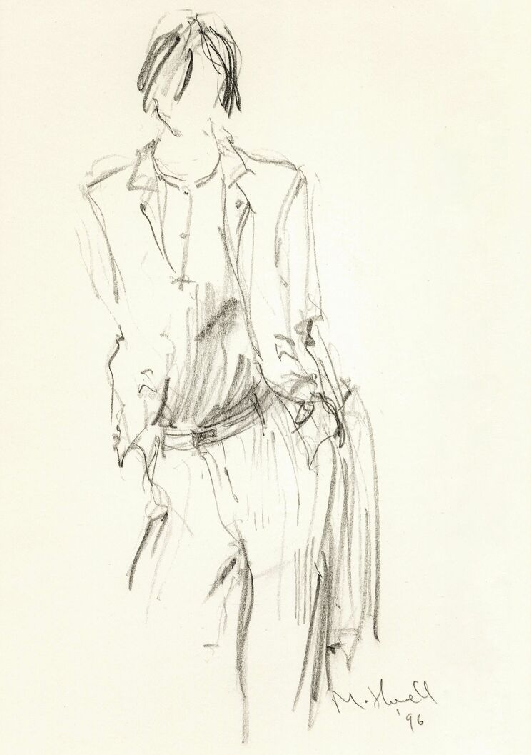 「私は、自分を職人気質のデザイナーだと思っています。服はいつでもデザイン画に描いたそのままであってほしいと思ってきました」とマーガレットは語る