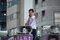 6月23日、戸越銀座商店街で演説する石丸氏(撮影/宮原健太)