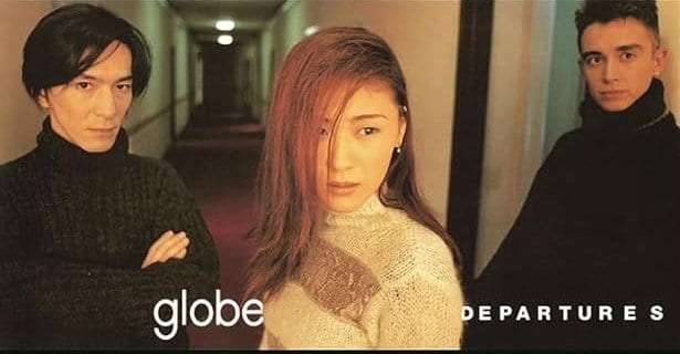 小室哲哉自身も参加したユニットglobeの最大のヒットシングル『DEPARTURES』のジャケット