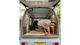 車中泊用の自力カスタム軽バン完成! 天井を板張りにしたら最高だった