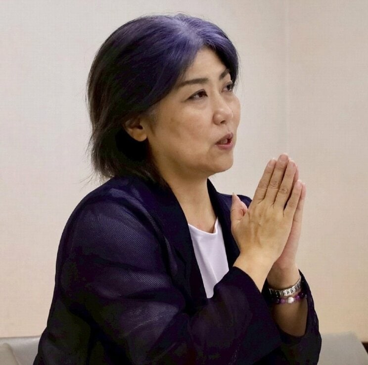 インタビュー取材に応じた際の田久保市長（撮影/集英社オンライン）