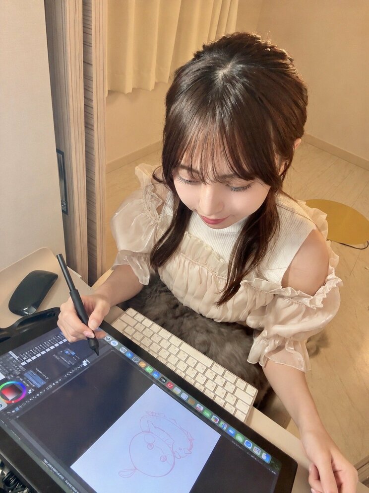 イラストレーターとしての仕事もこなす　写真／本人提供