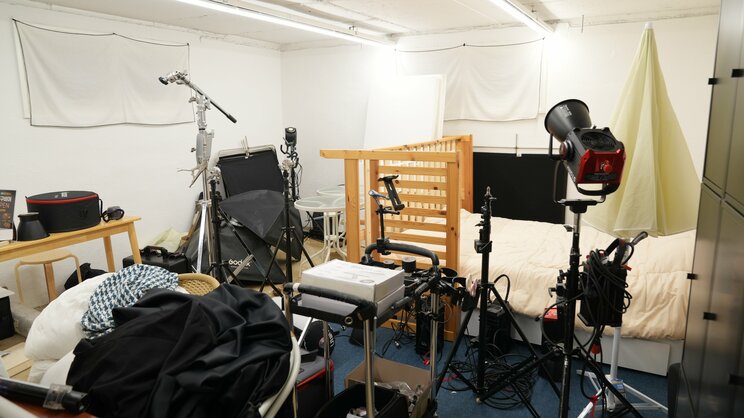 ここが「ON＆OFF」の撮影を行ったハウススタジオの内部だ