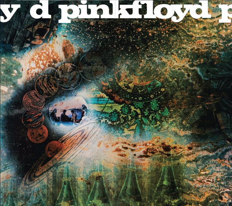 1968年発売の『A Saucerful of Secrets 【US輸入盤】』（Columbia/Legacy）のジャケット写真。バンドの中心メンバーだったシド・バレットがドラッグの過剰摂取によって精神が不安定な状態へと陥り脱退、新たなギタリストとしてデヴィッド・ギルモア加入したとときに制作された2作目のアルバムだ