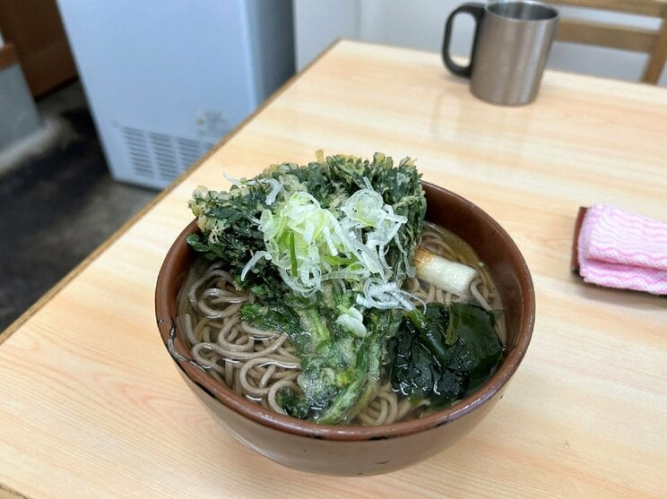 「春菊天」＋「かけそば」