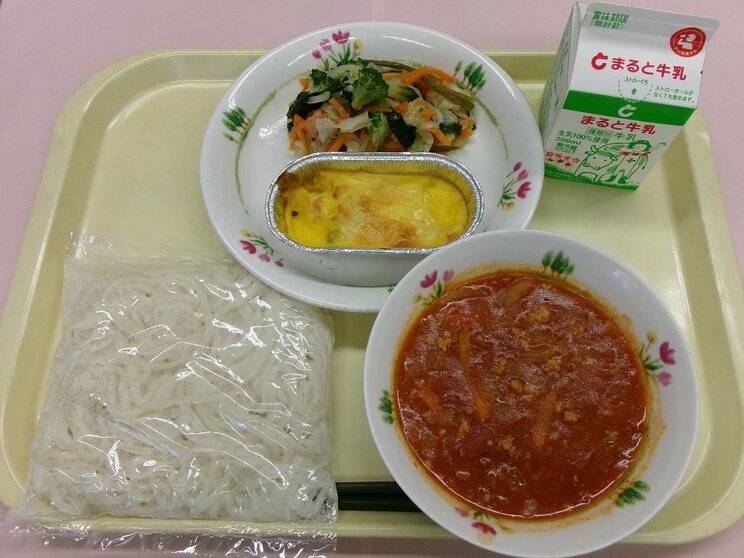 10月8日の給食（画像／砺波市ホームページより引用）