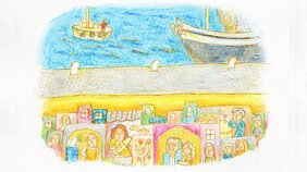 職人肌のおじいさんとアフリカ不法移民の少年、そして周りの人々の温かさを描いた『ル・アーヴルの靴みがき』で泣く!【えいがの絵日記】