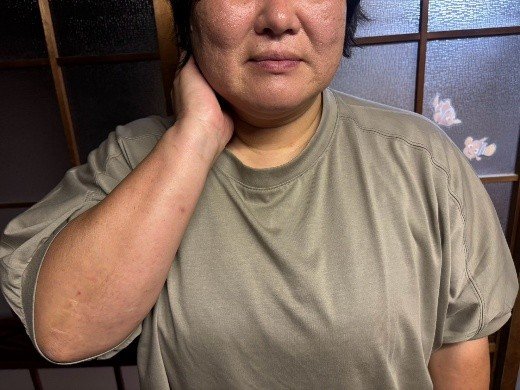 取材に応じる「あさひ丸」船長の國重智子さん（写真／集英社オンライン）