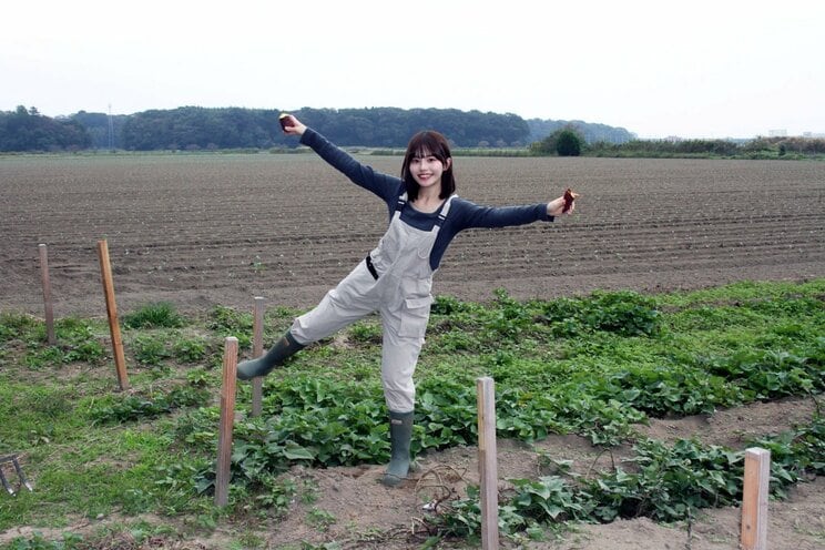 「さつまいも農家タレント」の上西萌々（撮影／千駄木雄大）