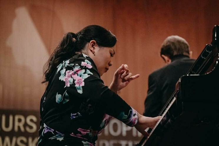 本選の桑原志織　©Wojciech Grzedzinski /NIFC