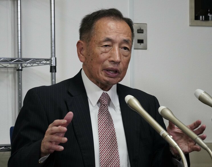 会見で話す田母神俊雄氏（撮影／集英社オンライン）
