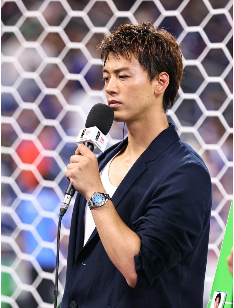 日本テレビの中継には竹内涼真が出演　写真／JMPA