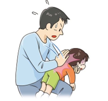 背部叩打法（こども家庭庁HPより）