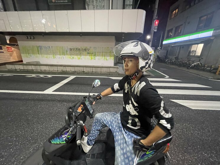 9月に行ったインタビューの際に乗っていたバイク。このバイクで飲酒事故を起こした