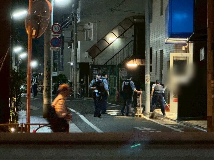事件現場となったスタジオ付近（撮影／集英社オンライン）