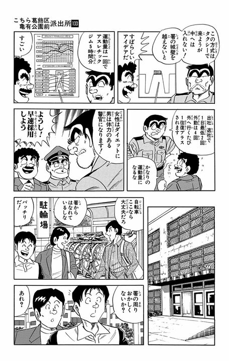 【こち亀】出勤したら入り口が崖に？ 体力増進のため警察署を魔改造した結果...「早朝からロッククライミングはきつい」_5